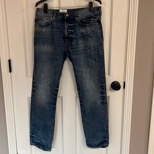 H&M, Jeans, Button Fly, NWT, 33/32, Straight Reg Waist,